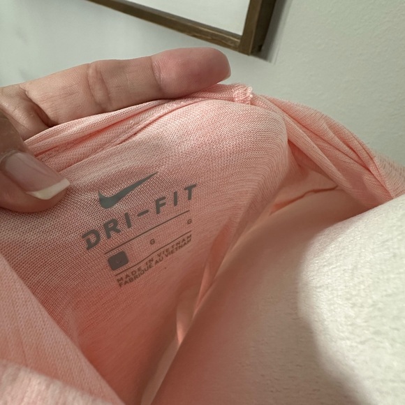Nike Pink Long Sleeve Dryfit Hoodie - Picture 6 of 7
